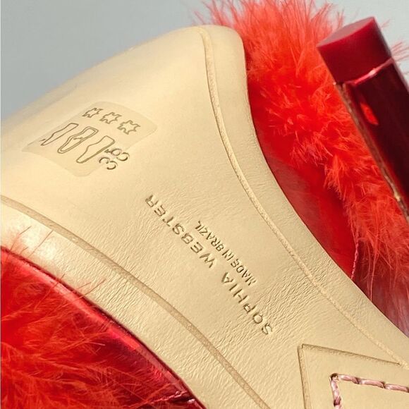 Sophia Webster Delicia Marabou Mules size 38 - Picture 12 of 12